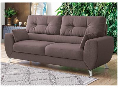 Sofá 3 Lugares Suede Amarilis Linoforte