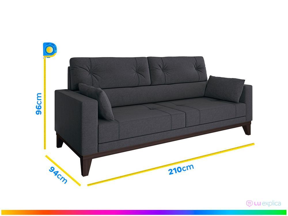 Sofá 4 Lugares Suede Cannes Linoforte - 3