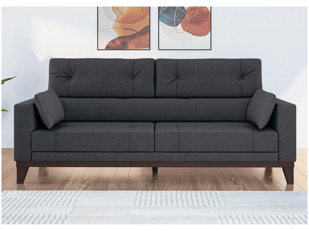 Sofá 4 Lugares Suede Cannes Linoforte - 4