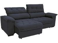 Sofá Retrátil Reclinável 3 Lugares Suede Hannover Linoforte - 1