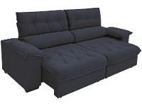 Sofá Retrátil Reclinável 3 Lugares Suede Hannover Linoforte - 9