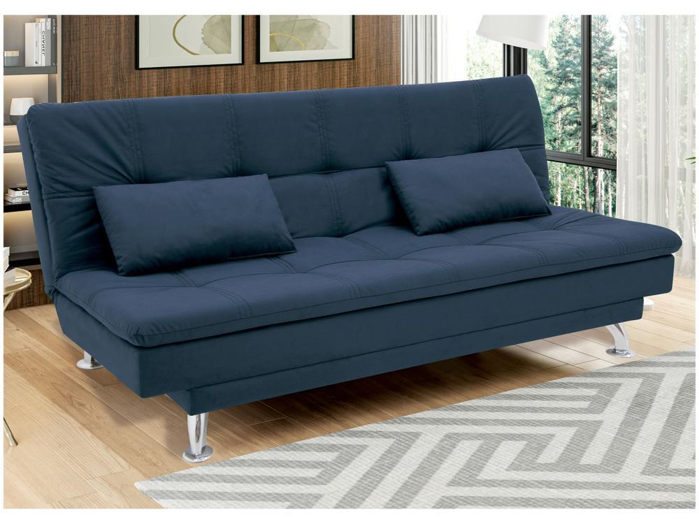 Sofá-cama Casal Reclinável Suede Linoforte Yasmin - 1