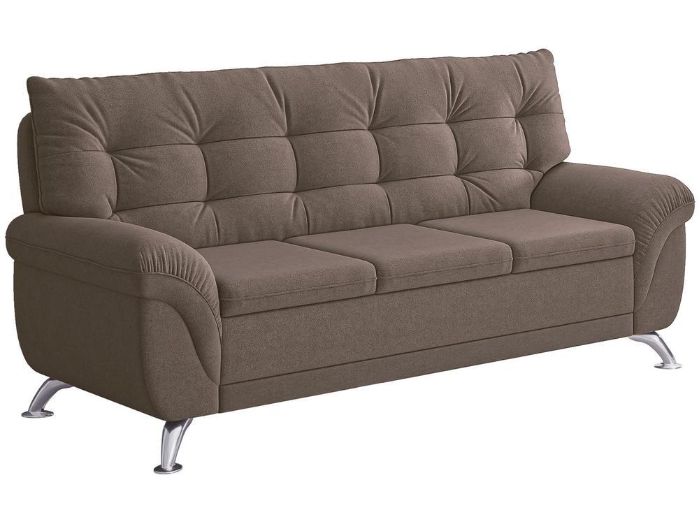 Sofá 3 Lugares Suede Atrium Linoforte - 4