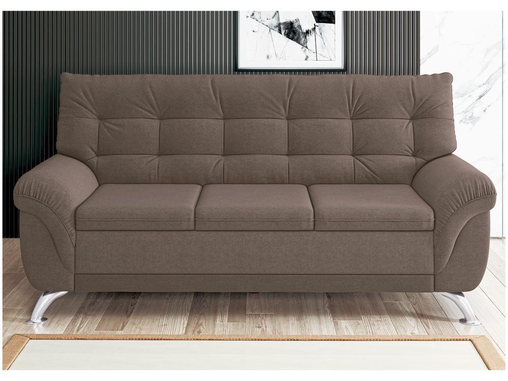 Sofá 3 Lugares Suede Atrium Linoforte - 6