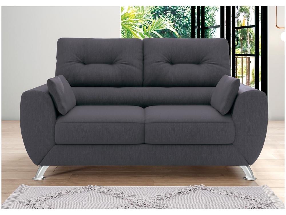 Sofá 2 Lugares Suede Amarilis Linoforte - 6