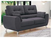 Sofá 2 Lugares Suede Amarilis Linoforte - 1