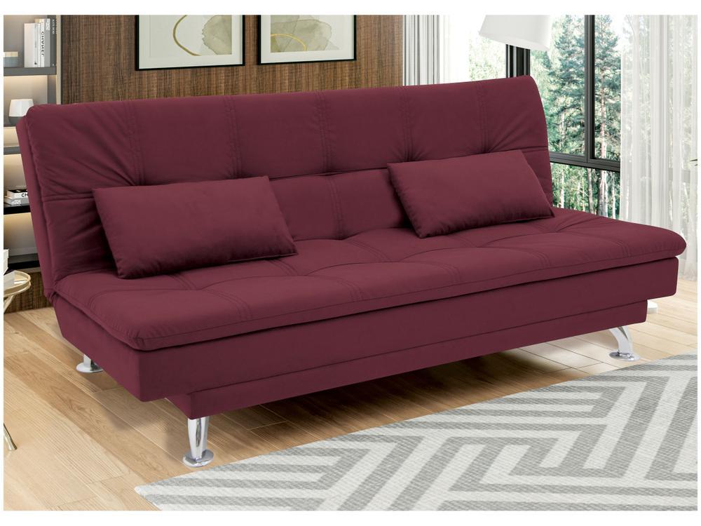 Sofá-cama Casal Reclinável Suede Linoforte Yasmin - 1