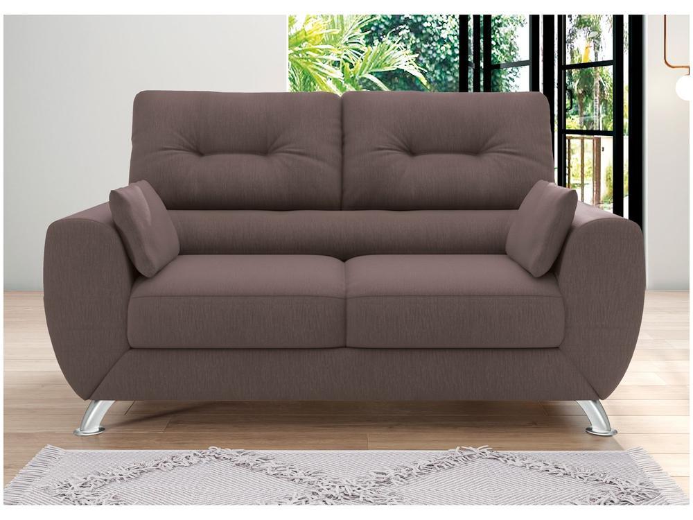 Sofá 2 Lugares Suede Amarilis Linoforte - 6