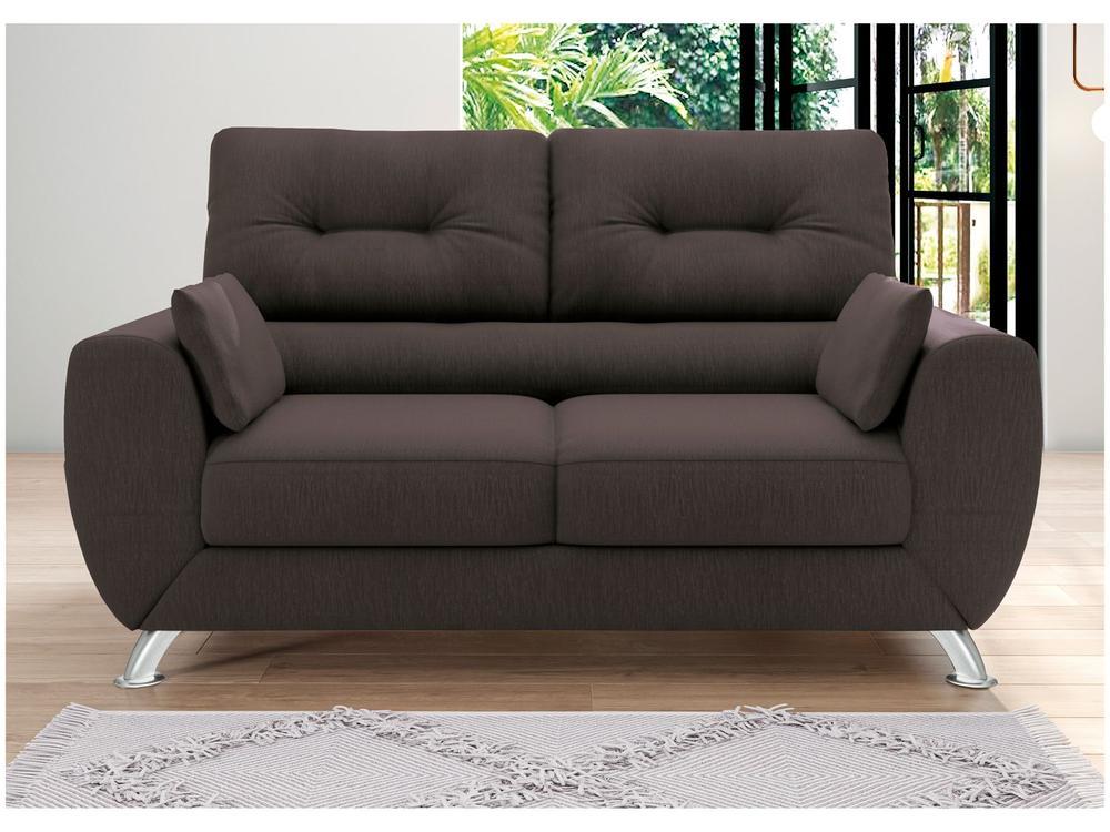 Sofá 2 Lugares Suede Amarilis Linoforte - 6