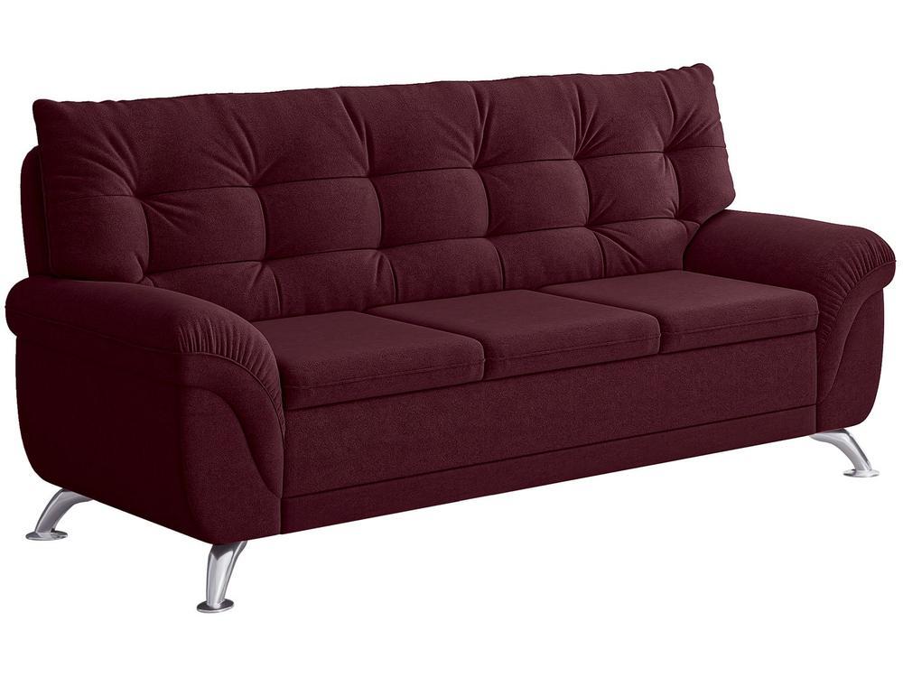 Sofá 3 Lugares Suede Atrium Linoforte - 4