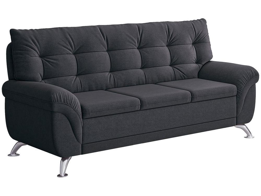 Sofá 3 Lugares Suede Atrium Linoforte - 4