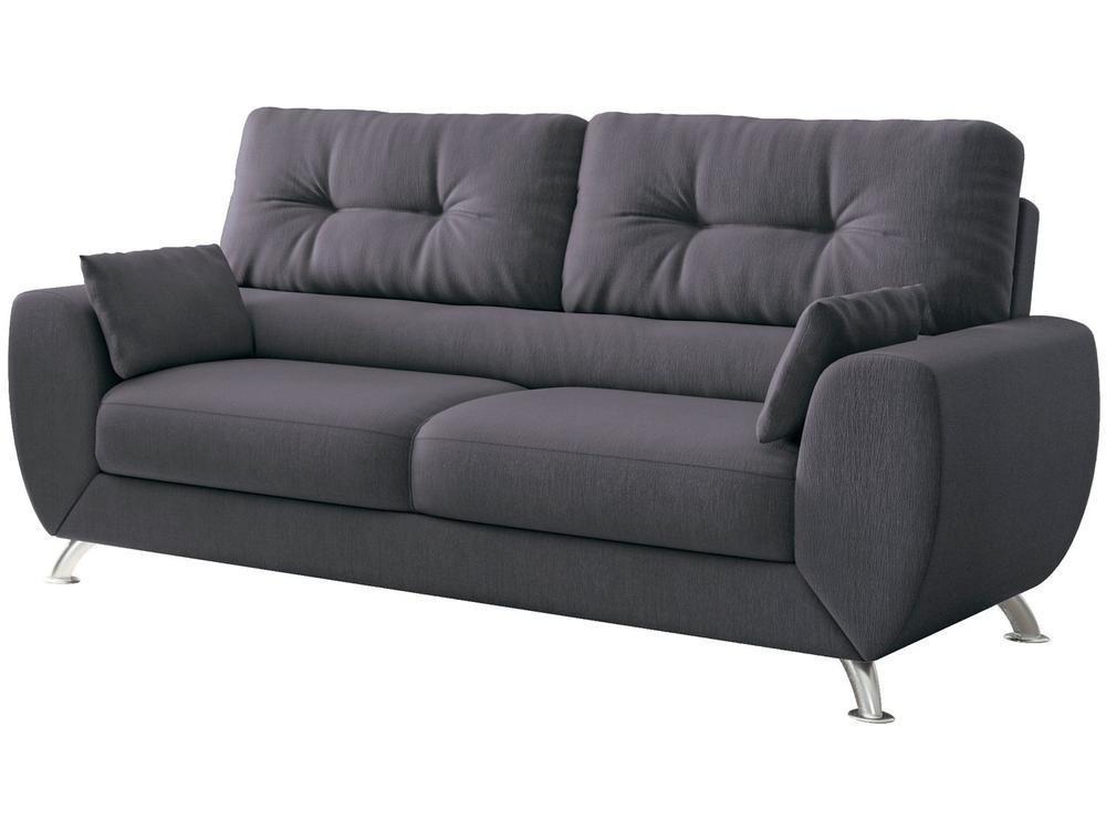 Sofá 3 Lugares Suede Amarilis Linoforte - 4