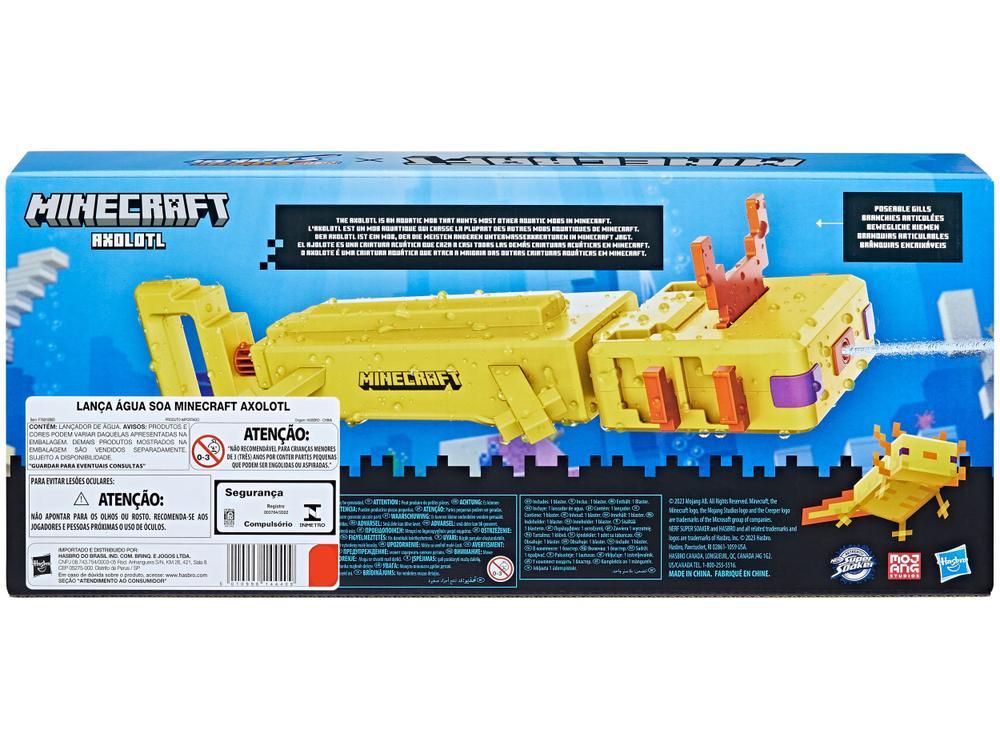 Nerf de Água Super Soaker Minecraft Axolotl - 10