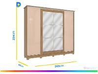 Guarda-roupa Casal Modulado com Espelho - 3