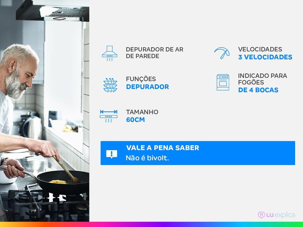 Depurador de Ar Mondial 60cm até 4 Bocas - 14