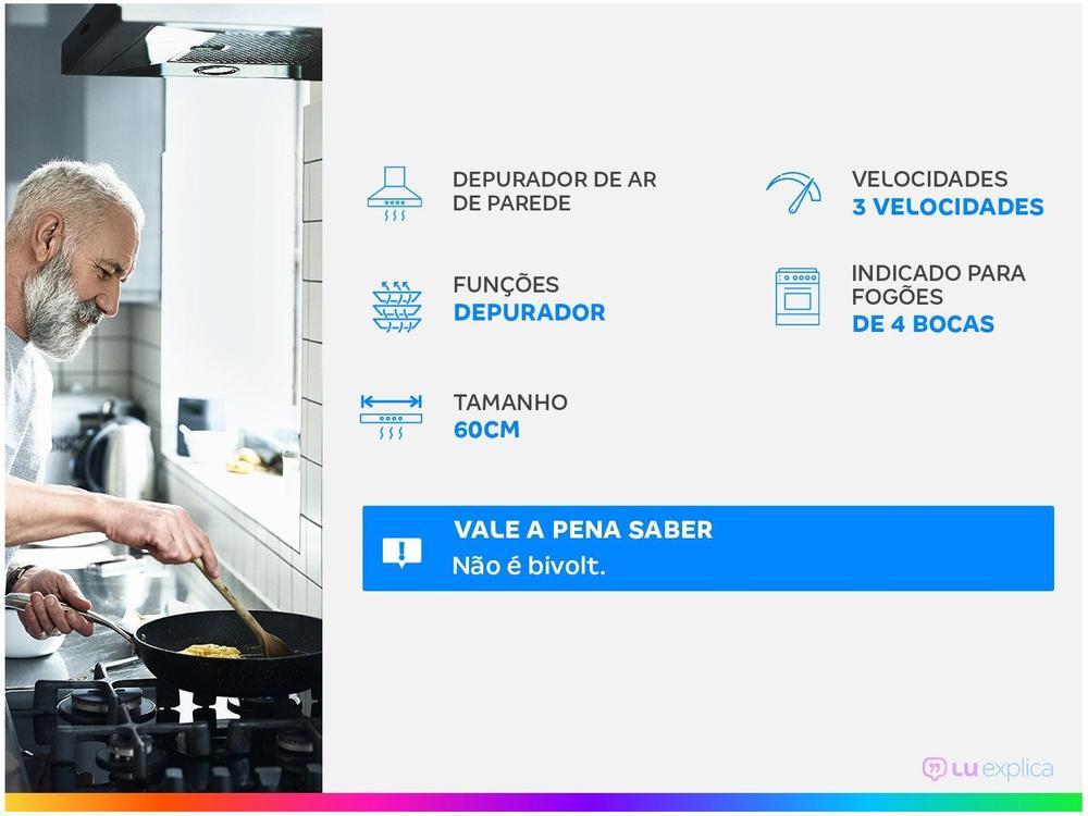 Depurador de Ar Mondial 60cm até 4 Bocas - 2