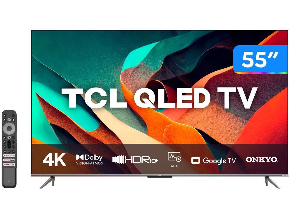 Smart TV 55” 4K UHD QLED TCL 55C635 60Hz Wi-Fi - 1