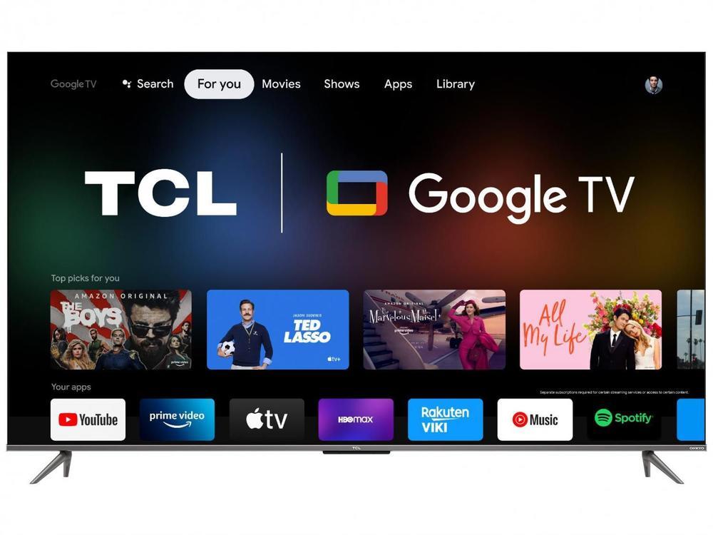 Smart TV 55” 4K UHD QLED TCL 55C635 60Hz Wi-Fi - 3