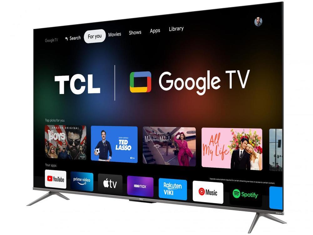 Smart TV 55” 4K UHD QLED TCL 55C635 60Hz Wi-Fi - 6