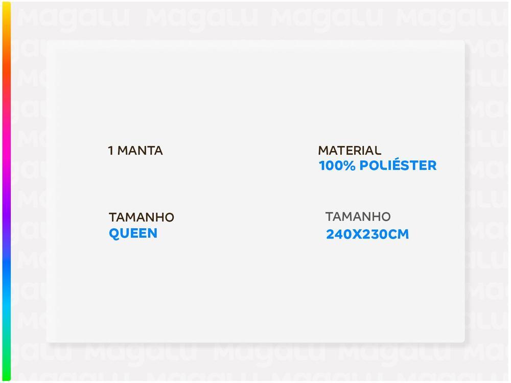 Manta Queen de Poliéster Karsten Lima Blush - 2