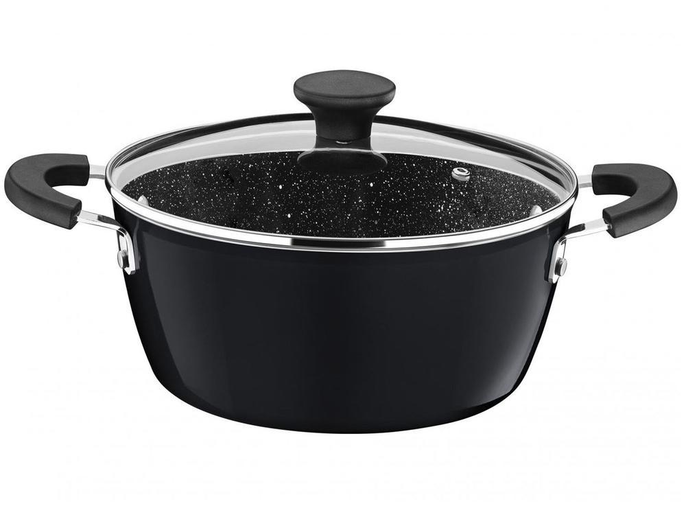 Jogo de Panelas Tramontina Revestimento Cerâmico de Alumínio Cinza 5 Peças Glenz - 13