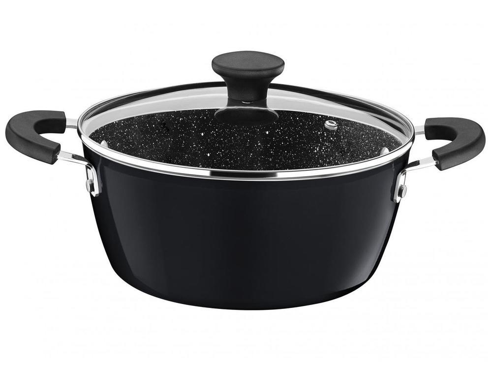 Jogo de Panelas Tramontina Revestimento Cerâmico de Alumínio Cinza 5 Peças Glenz - 7