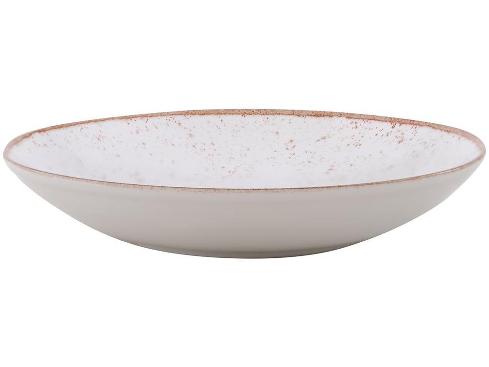 Jogo de Pratos Redondo de Porcelana Marrom - 5