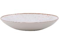 Jogo de Pratos Redondo de Porcelana Marrom - 5