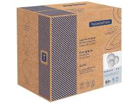 Jogo de Pratos Redondo de Porcelana Marrom - 7