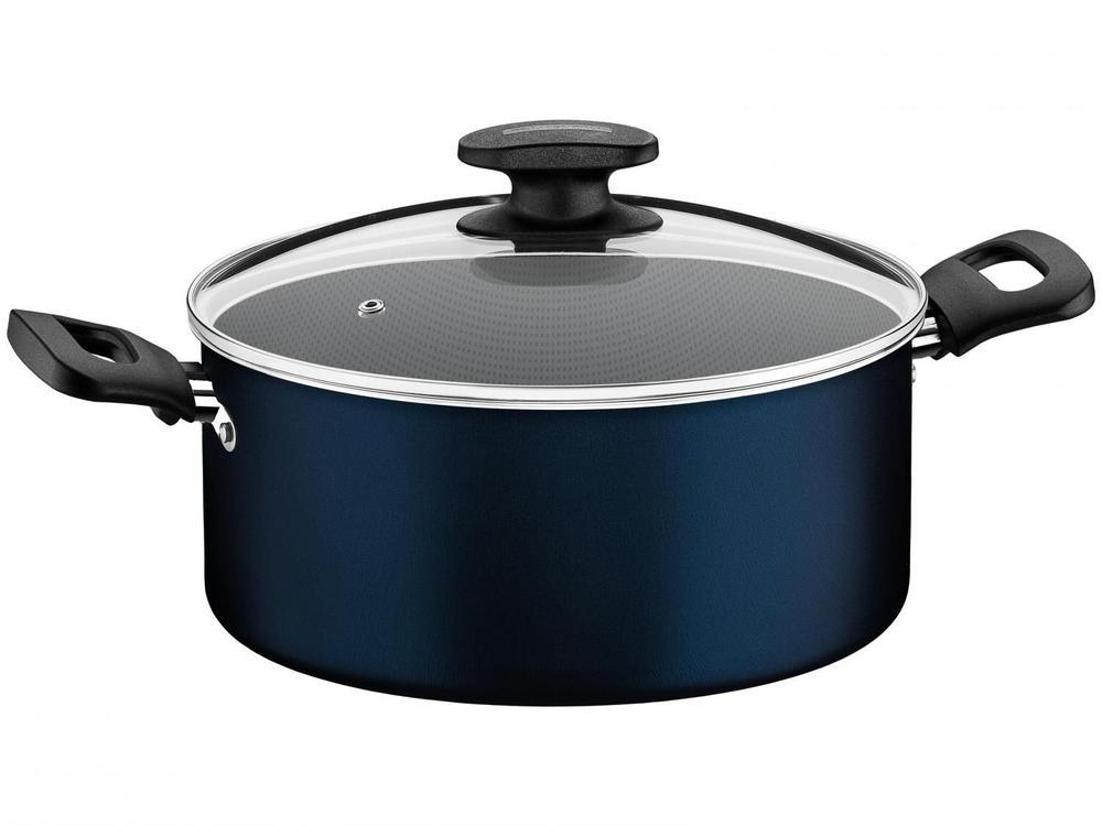 Jogo de Panelas Tramontina Antiaderente de Alumínio Azul 7 Peças Ravena - 5