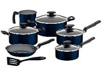 Jogo de Panelas Tramontina Antiaderente de Alumínio Azul 7 Peças Ravena - 1