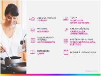 Jogo de Panelas Tramontina Antiaderente de Alumínio Azul 7 Peças Ravena - 2