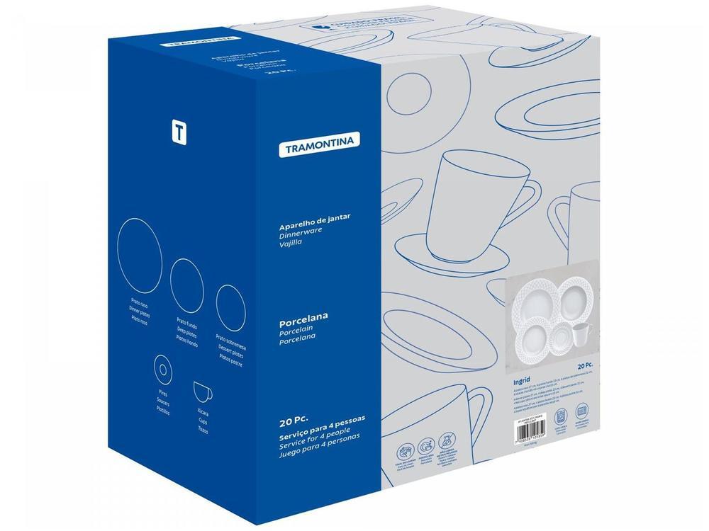 Aparelho de Jantar e Chá 20 Peças Tramontina - 8