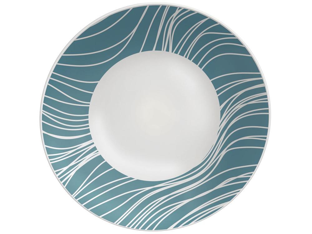 Jogo de Pratos Redondo de Porcelana Verde  - 3