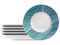 Jogo de Pratos Redondo de Porcelana Verde  - 1