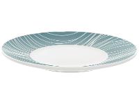 Jogo de Pratos Redondo de Porcelana Verde  - 4