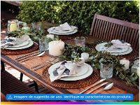 Jogo de Pratos Redondo de Porcelana Branco Fundo - 2