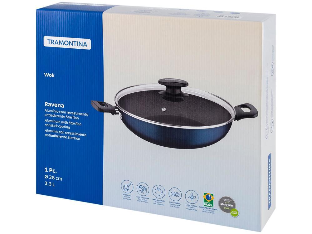 Panela Wok Antiaderente Tramontina de Alumínio  - 8