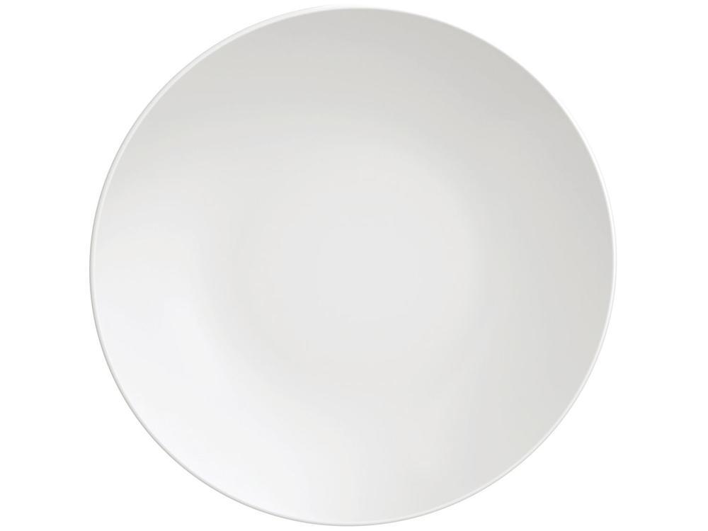 Jogo de Pratos Redondo de Porcelana Branco - 2