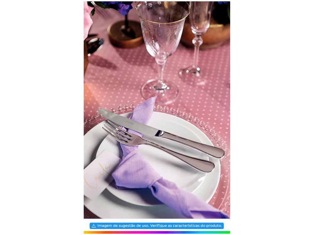 Jogo de Pratos Redondo de Porcelana Branco - 4