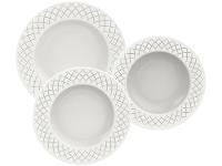 Jogo de Pratos Redondo de Porcelana Branco - 1