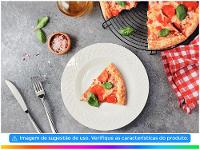 Jogo de Pratos Redondo de Porcelana Branco Raso - 2