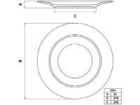 Jogo de Pratos Redondo de Porcelana Branco Raso - 6