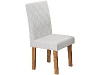 Mesa de Jantar 6 Cadeiras Retangular Mel/Linho Gelo Viero Móveis Alicia - 5