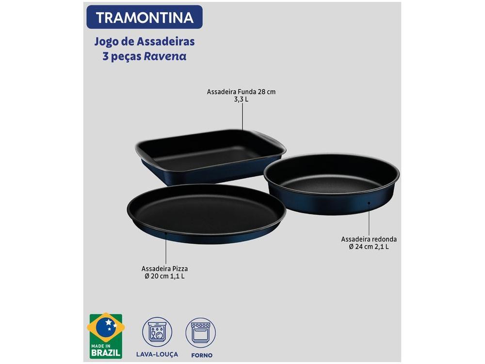 Conjunto de Assadeiras de Alumínio Antiaderente - 7