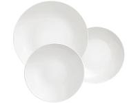 Jogo de Pratos Redondo de Porcelana Branco - 1