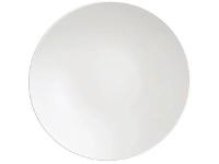 Jogo de Pratos Redondo de Porcelana Branco