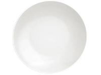 Jogo de Pratos Redondo de Porcelana Branco - 5