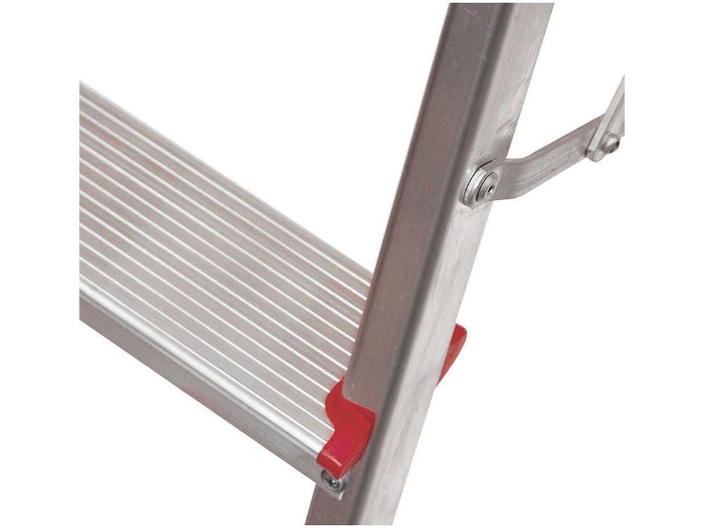 Escada de Alumínio Tesoura 3 Degraus Doméstica - 6