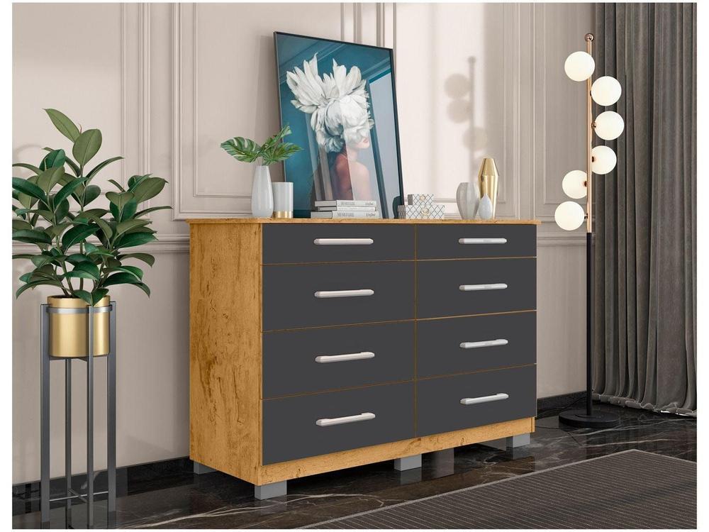 Cômoda 8 Gavetas Araplac Denver - 4